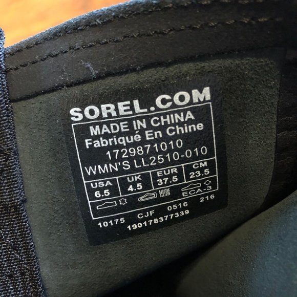 SOREL Riding LEATHER Knee High Boots Black 6.5 - Picture 14 of 14